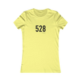 Cargar la imagen en la vista de la galería, Yellow t-shirt with black text '528' on a white background