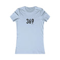 Charger l'image dans la visionneuse de la galerie, Light blue t-shirt with black text '369' on a white background