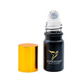 Carica l'immagine nel visualizzatore della galleria, Roll-on bottle with gold cap and black body featuring Lovetuner logo on a white background