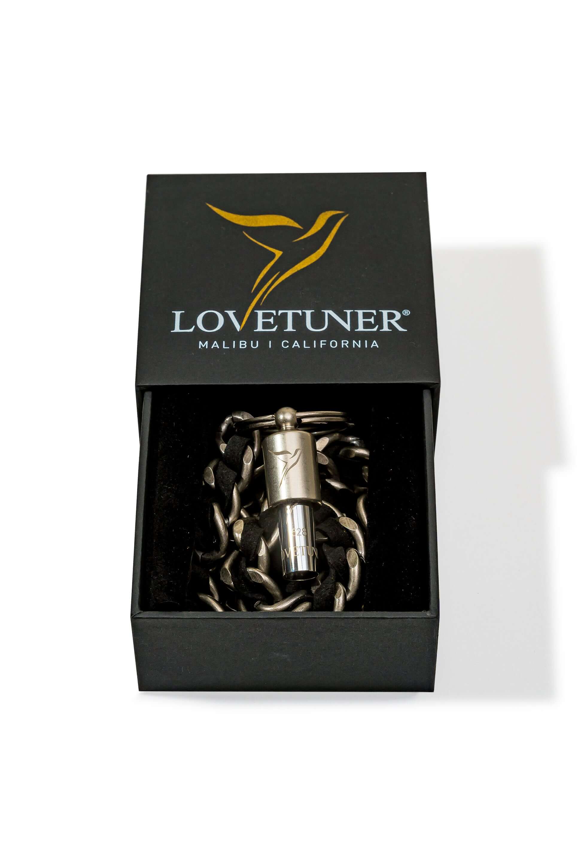 Lovetuner Keychain Silver 528hz Breathing & Meditation Device