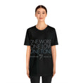 Cargar la imagen en la vista de la galería, Lovetuner Unisex 'One Love One World One Tone' T-Shirt in Black – Embrace the 528 Hz Love Frequency with this stylish, meaningful apparel.
