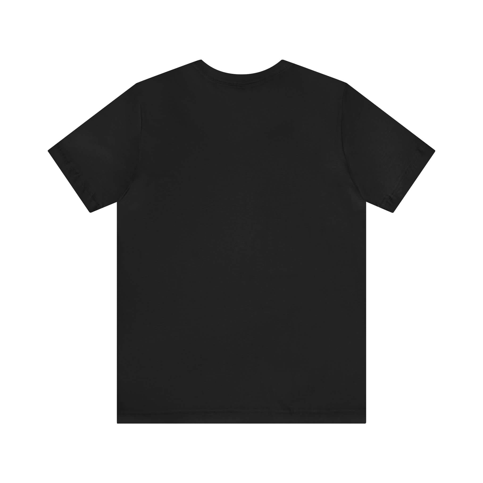 Lovetuner unisex One Love One World One Tone black T-shirt, featuring love frequency 528 for a universal message of harmony and connection.