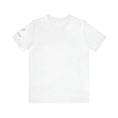 Cargar la imagen en la vista de la galería, Lovetuner Uni-Sex T-Shirt in white, showcasing the 528 Hz frequency love symbol, promoting healing and positive energy through stylish apparel.

