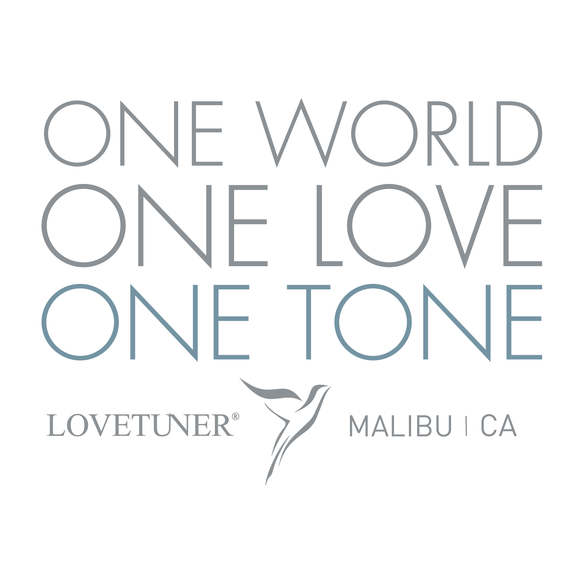 ONE WORLD ONE LOVE ONE TONE LOVETUNER LOGO