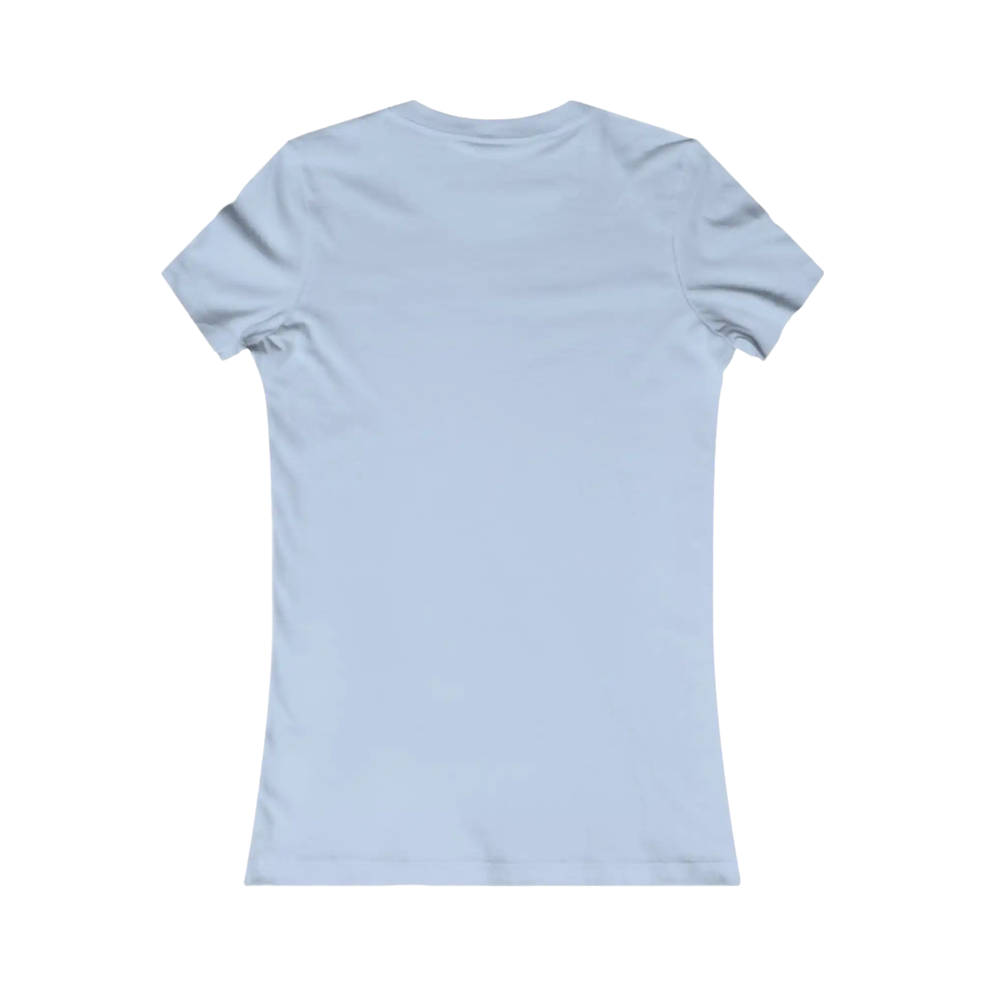 Light blue t-shirt on a white background