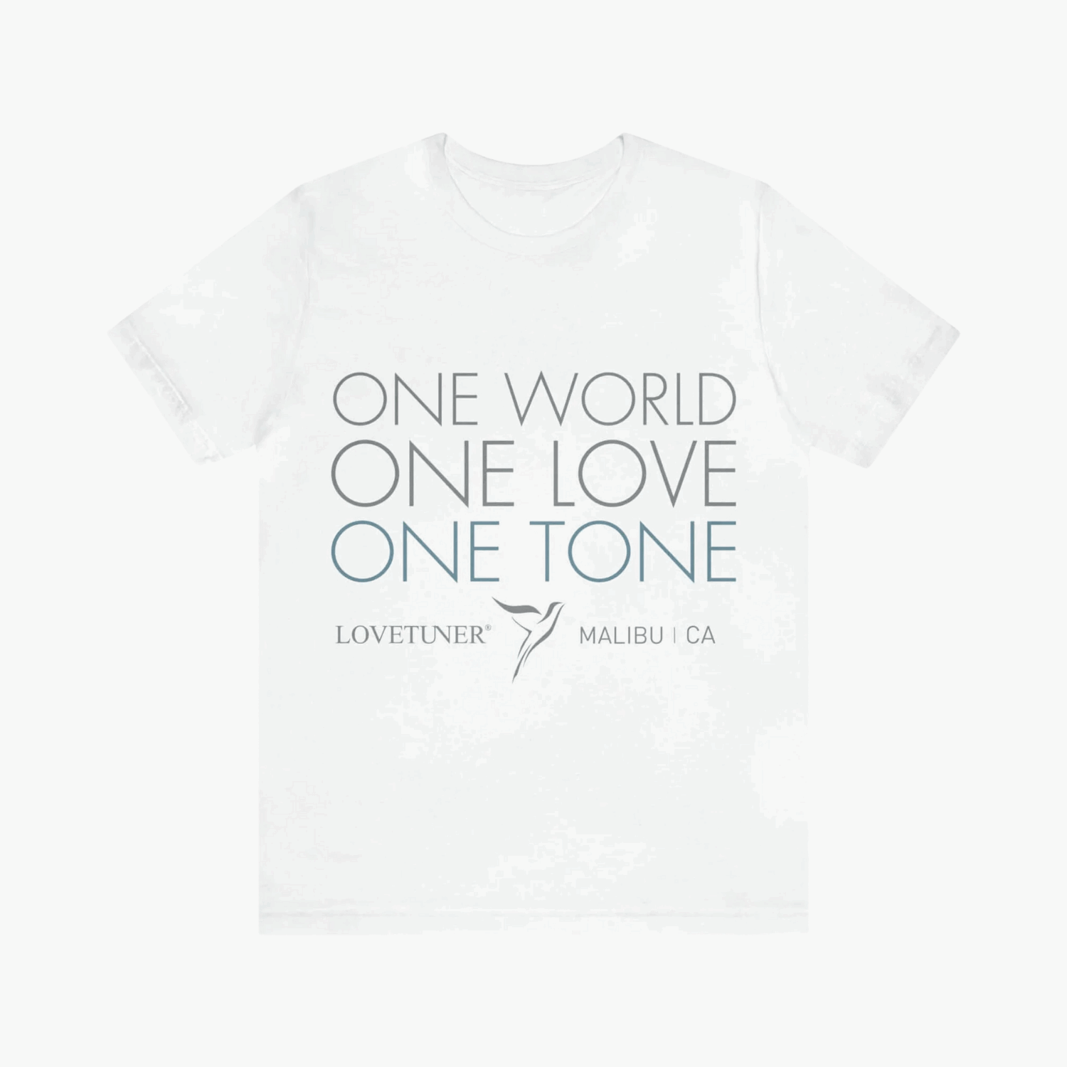 Lovetuner Unisex One Love One World One Tone T-Shirt