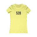 Carica l'immagine nel visualizzatore della galleria, Yellow t-shirt with black text '528' on a white background
