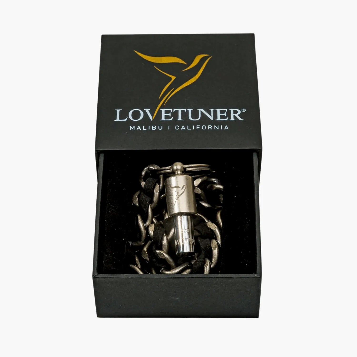 Lovetuner Keychain Silver 528hz Breathing & Meditation Device