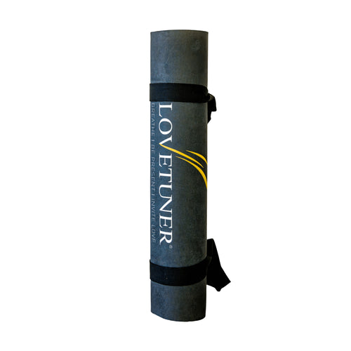 Roll-up mat with 'Lovetuner' branding on a white background